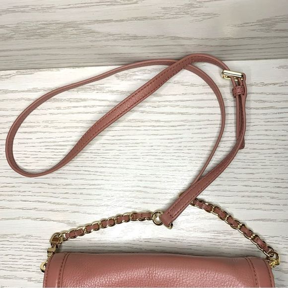 Tory Burch Landon Pebbled Leather Crossbody Combo Bag Chain Adjustable Strap - Picture 11 of 11